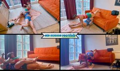 Her Scissor Protégée - Kortney Olson Trains The Next Generation of Head Crushers as She Teaches Her Protegee The Art of The Scissorhold - Muscular Thighs Are On Full Display as These Muscular Women Squeeze Each Other - HD (WMV)