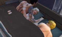 Cheated on her Husband with her Lover right in the same Bed with him | Sex Game