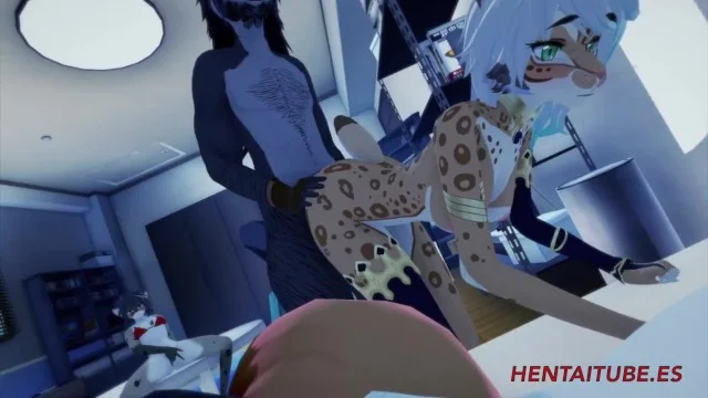 Anime Wolf Furry Porn Straight Hentai - Furry Hentai - Wolf Fucks Lynx While Her Friend Masturbates And Her Other  Friend S Porn Video