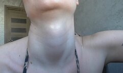 A BIG ADAMS APPLE THAT'S MOVING EEE