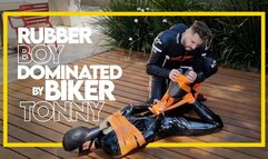 Rubber Boy Dominated by Biker Tonny (720p) Gay Bondage - Gay Domination - Rubber - Biker - BDSM