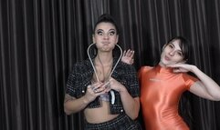 Fina and Ziva Measure the Size of Their Cheeks (MP4 - 720p)