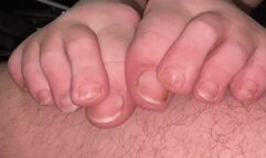 LONG NATURAL TOENAILS GRIP FOOTJOB - SD
