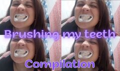 Compilation of teeth brushing videos
