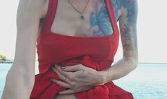 Public Pee & Fart Outdoors by Redhead MILF