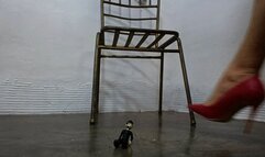 I keep one of my high heels dangling and under the other I crush my lover (2)