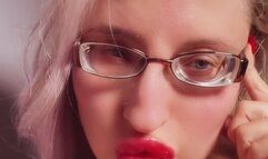 Perfect Lips Red Lip Gloss Lipstick Fetish FinDom Goaldigger Lips Addiction