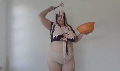 My Messy Batter Filling and Covering