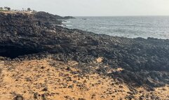 Extreme Wet Jeans Fetish on the Beach - No Control