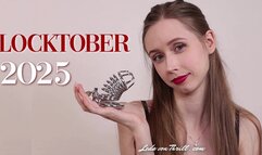 Locktober 2025 - 31-Day Chastity Challenge - Daily Orgasm Control Tasks & Assignments - Mental Domination, Worship Rituals, Creative Masturbation Instructions, Sensual Tease & Orgasm Denial - Femdom POV Clip by Leda von Thrill - HD Video MP4 1080p