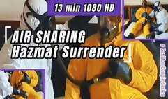 Air Sharing Hazmat Surrender: 13-Min HD Breath Play Intimacy