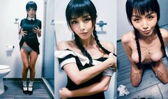 Wednesday Cosplay - Striptease - Marica Hase