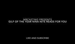 Gilf Of The Year Nina Nite reads to you