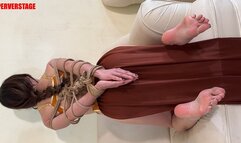Princess Leia barefoot and bound with ropes (Custom) MP4