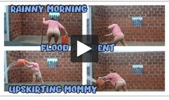 FLOOD ACCIDENT AND UPSKIRTING MOMMY OUTDOOR