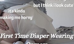 First Time Diaper Orgasm: ABDL -- Frisky Freckled Fox