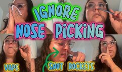 Goddess Secretary Snot & Smoke Ignore – Glasses, Nose Play, Vape Clouds, Snot Rockets on Keyboard