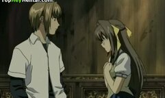 Delicious teen gets cumshot by horny friend