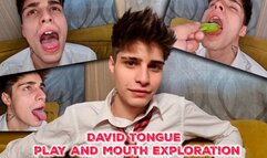 Fake doctor explore hot twink mouth and play with his tongue - David