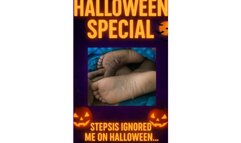 Ignored Cum on Feet | Halloween Trick ????