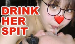 Japanese College Girl - Drink Her Spit and Face Licking