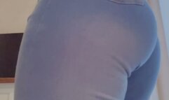 My perfect, round ass farting in my tight jeans