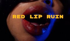 Ebony Femdom Goddess Aspen Aires: Red Lip Ruin
