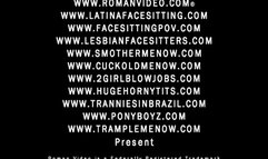 Kelly Divine and Scarlett Pain in hot nude femdom facesitting jeans face sitting ass worship pussy licking ass licking to orgasm face smothering and verbal humiliation