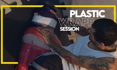 Plastic Wrapp Session (720p) Gay Bondage - Gay Domination - Tape Bondage - Wrapped - Mummification - BDSM