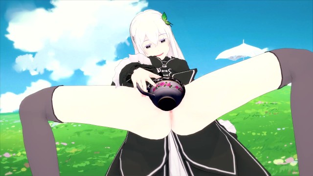 640px x 360px - Re Zero: Echidna Gives You Her Body Liquid(Piss) To Drink | POV Porn Video