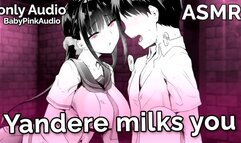 ASMR - Yandere Milks you (handjob, Blowjob, BDSM) (Audio Roleplay)