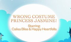 Wrong Costume Princess Jasmine! - Starring: Calisa Bliss & Happy Heartfella - Calisa gets upset when Happy picks the wrong costume for their couples costume party, so to help her cool off, Happy ties her up and goes to the party alone - Damsel Bondage Rop