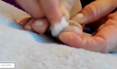 Gigi-g lets you inspect her feet very personally