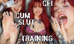 Your Cum Slut Training Starts NOW! - CEI - Ginger Rae - cum eating instructions - cum eating encouragement - cum play - humiliation - femdom