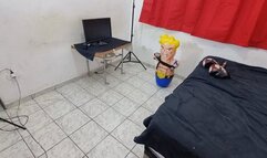 Evil Dwarf Brunette ends the life of the Paulo Troxa doll with her farts and fighting moves. By Evil Dwarf Cam Full HD