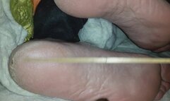 Like to be used - wife relaxing soles enjoed some tickling and beating, she like the worship