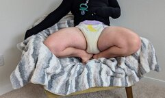 Cozy Diaper Masturbation Session with Paci