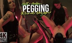 Pegging and Ruined Orgasm by Goth Goddess - 4K | Black Nymphe