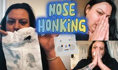 All-Natural Snotty Goddess Malory Knox: Loud Nose Honking, Tissue Blow and Tissue Busting