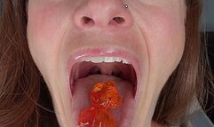 Sasha Swallowing Goldfish