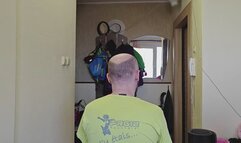 Femdom Hairdresser BarberShop Shaved Bald Beard Domination Part 5