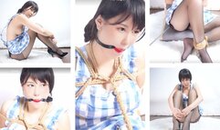 ballgag struggling hogtied tickling feet rope bongage tight maid costume electric shock High heel massage stick vibrator orgasm uniforms