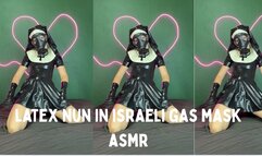 latex nun in gasmask israeli asmr