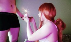 Beautiful Teen Redhead Films Blowjob Video On Her 18th Birthday