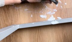 Messy lotion session - Danner Wallowa sandals