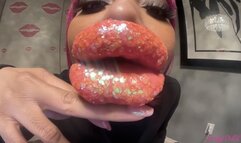 RubyDollLipz's POV Orange Glitter Kisses
