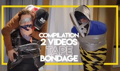 Compilation - Tape Bondage (1080p) Gay Bondage - Gay Domination - Tape Bondage - Handgag - Gagged - BDSM