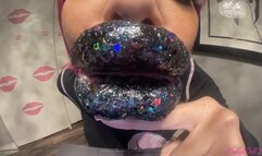 RubyDollLipz's POV Black Glitter Kisses