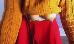 Velma looking for clues POV under skirt big fat pussy