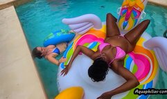 Aquaphilias- Irene Silver Stella Danny- They have some Sexy Inflatable fun